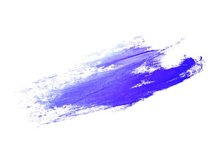 photo blue grunge brush strokes oil paint isolated on white background