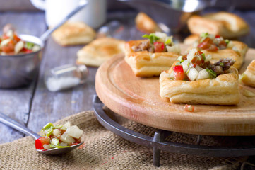 Cake of puff pastry