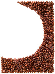 Naklejka premium Coffee beans background.
