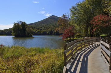 Peaks of Otter in the Virginia Mountains on the Blue Ridge Parkway