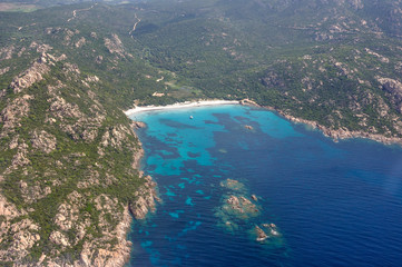 corse du sud, vue aérienne