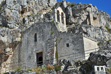 Fototapeta na wymiar I Sassi di Matera - chiesa rupestre, Basilicata