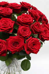 Fototapeta na wymiar Rote Rosen / Flower Bouquet