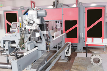 The image of metal-working machine