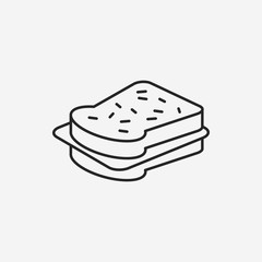 Sandwich line icon