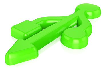 Usb icon green