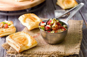 Bowl of Mexican salsa