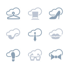 Obraz premium Fashion and style icon set 