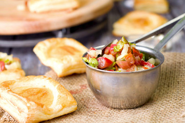 Bowl of Mexican salsa