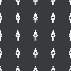 Straight black pregnant woman pattern