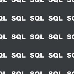 Fototapeta na wymiar Straight black SQL pattern
