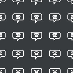 Straight black phone message pattern