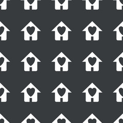 Straight black beloved house pattern