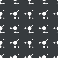 Straight black molecule pattern