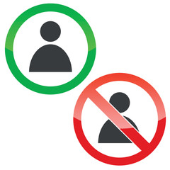 User permission signs set