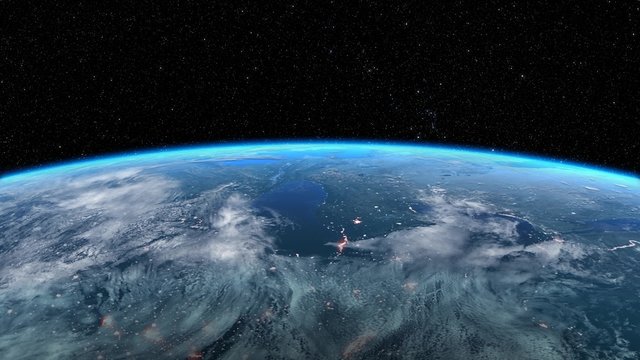 Highly Detailed Sunrise Over the Earth, beautiful 3d animation. 4K (See more options in my portfolio)
