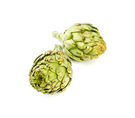 Obraz premium artichokes isolated on white