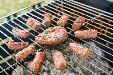 Garden barbeque party.
