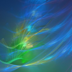 Obraz premium Abstract shapes made of fractal textures.