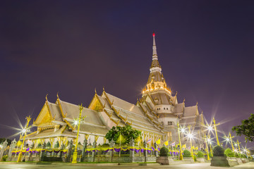 Beautiful chapel of Thai temple in Thailand