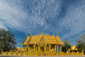 Golden chapel in Thailand