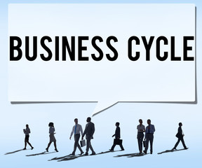 Business Cycle Income Profit Loss Recession Concept