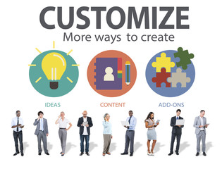 Customize Ideas Identity Individuality Innovation Personalize Co
