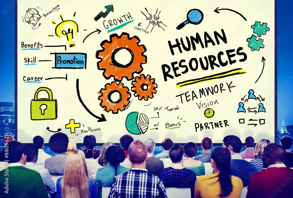 Wall mural Human Resources Employment Job Recruitment Profession Concept - Wall murals