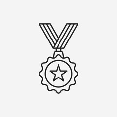 medal line icon