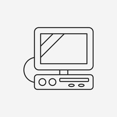 computer game line icon