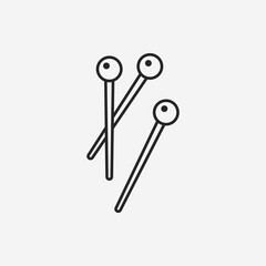 pin line icon