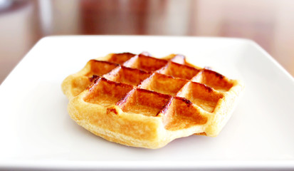 Authentic Belgian waffle, gaufres Belges