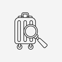 luggage line icon