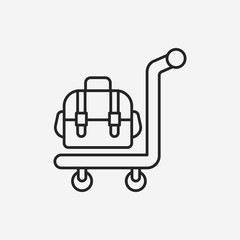 luggage line icon