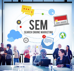 Search Engine Marketing Branding Technology Concept