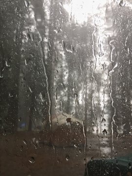 rainy day at the campsite