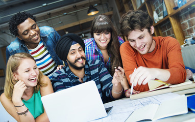 Designer Teamwork Brainstorming Planning Interior Concept