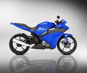 Fototapeta na wymiar Brandless Motorcycle Motorbike Vehicle Concept