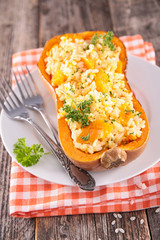 butternut cooked with risotto