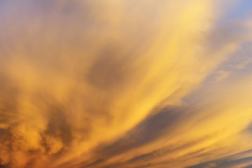 Background of the sky at sunset