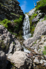 Fototapeta na wymiar Waterfall in the Shropshire hills.