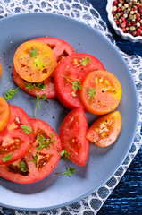 Salad of tomatoes