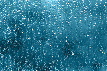 raindrop window on rainy day