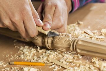 Carpenter at work