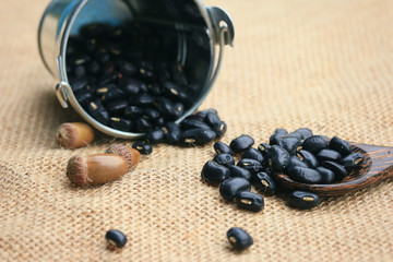heap black beans