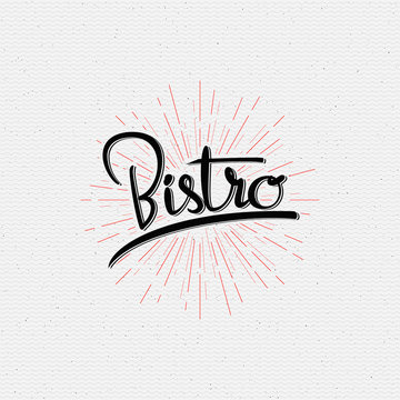Bistro badges logos and labels for any use