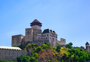 Fototapeta na wymiar castle Trencin in Slovakia