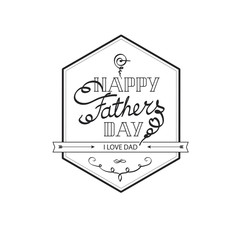 Fathers day vintage lettering background.