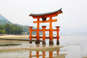 Miyajima, The famous Floating Torii gate, Japan.
