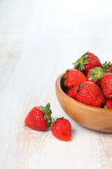 Ripe strawberries